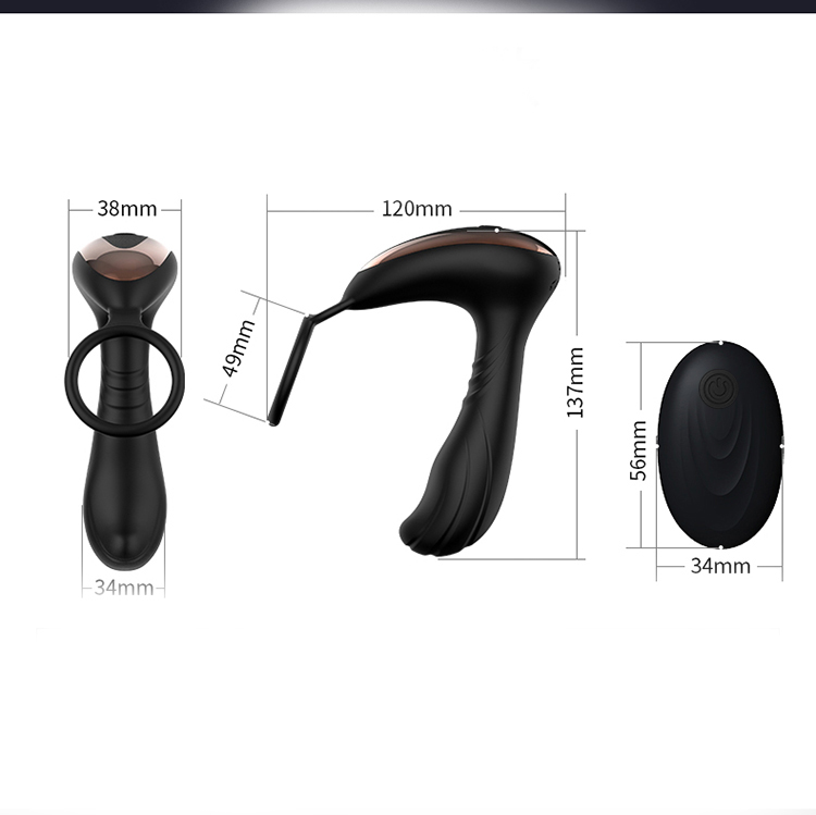 SECREXY Remote Prostate Massager Cock Ring - Black