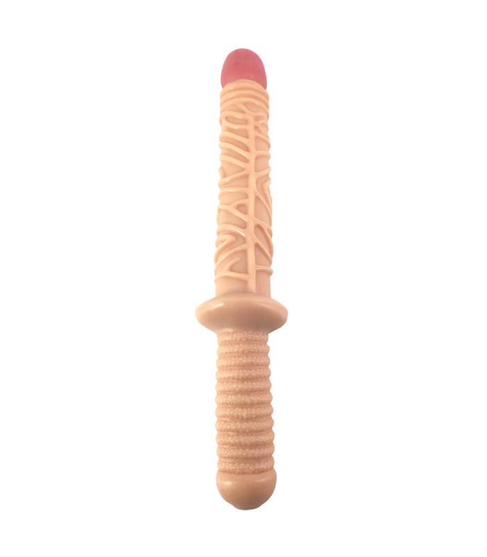 Sword Shape Big Dildos Handle Design Large Small Flesh Penis Flexible And Realistic Dildo Cock Female Masturbation Sex Toys .
