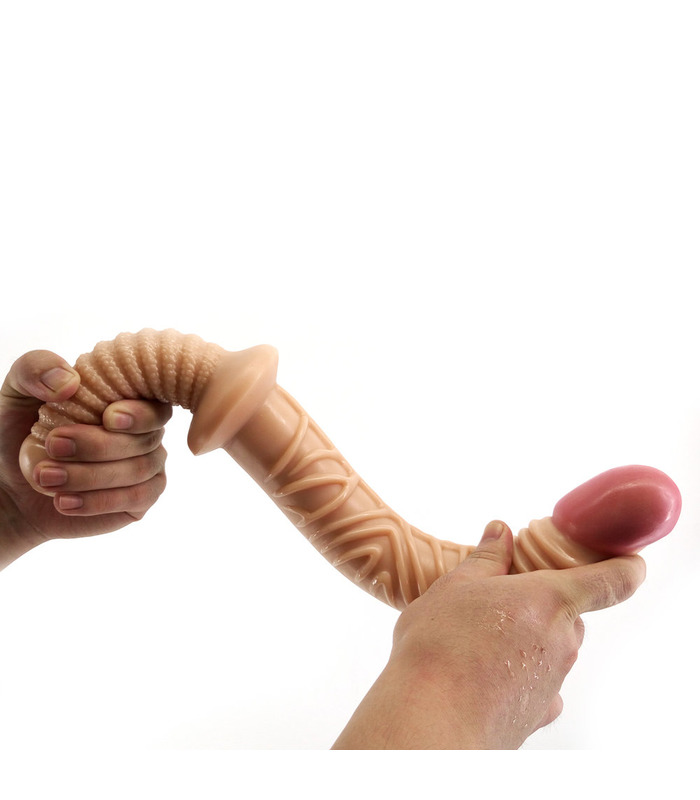 Sword Shape Big Dildos Handle Design Large Small Flesh Penis Flexible And Realistic Dildo Cock Female Masturbation Sex Toys .