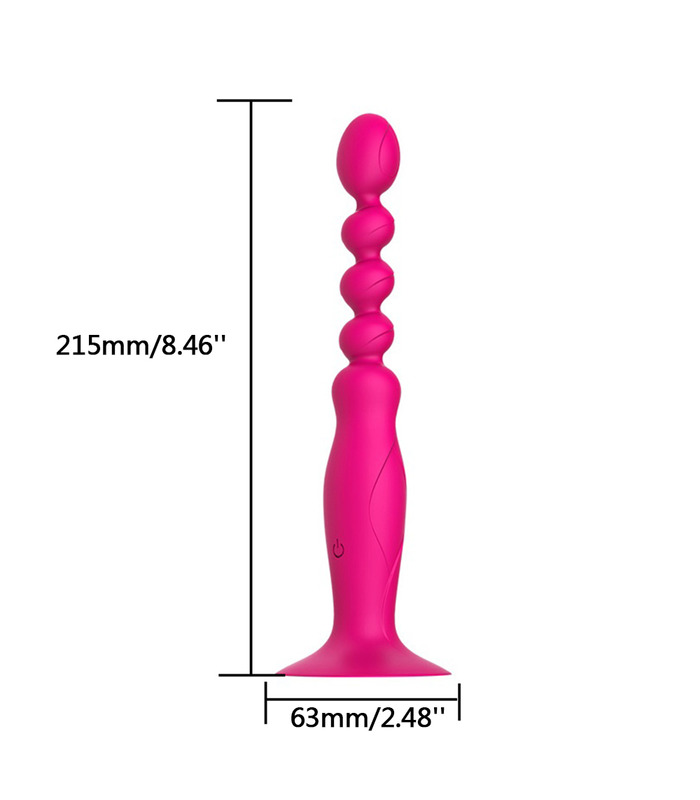 DMM Höhepunkt Schraube Vibrating Anal Beads Sex-Spielzeug Wasserdichte Saugnapf Für Frauen - Rose