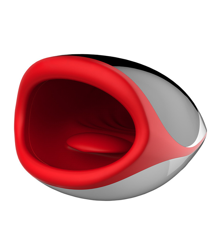 Leten Erotic Desire Lips Oral Sex Masturbators Heating Moaning Rechargeable - Red