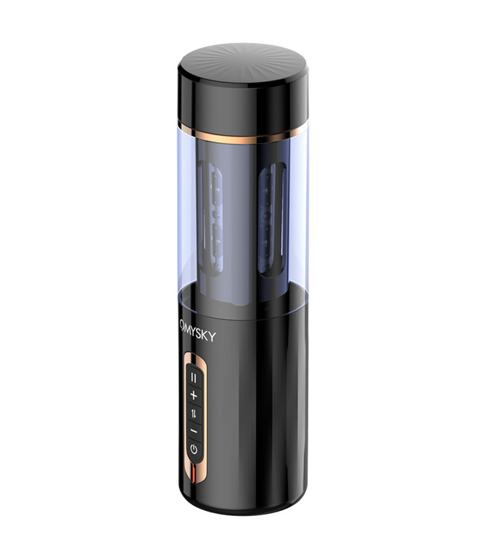 OMYSKY Auto Kolben Männlichen Masturbator Intelligente Heizung Sexuelle Stöhnt