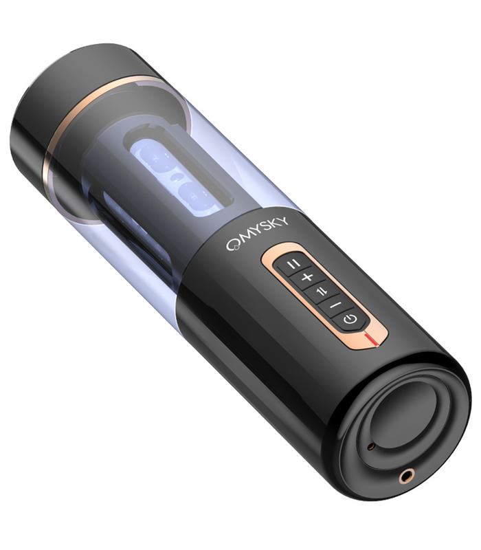 OMYSKY Auto Kolben Männlichen Masturbator Intelligente Heizung Sexuelle Stöhnt