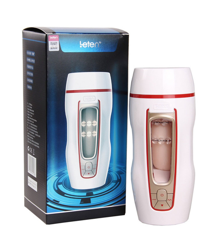 Leten Upgraded Automatic Stroking Male Masturbator Realistic Vagina Multiple Function Sexual Moans