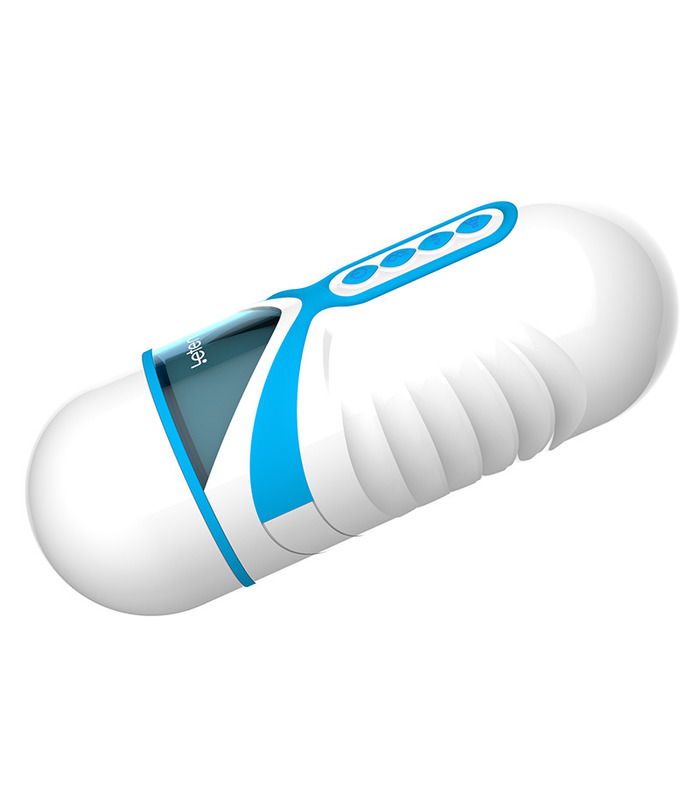 Leten Kapsel Intellisense Lutschen Clip Männlichen Masturbator Vibration Stöhnen Vagina - Blau