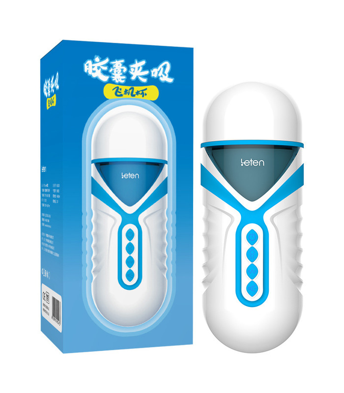 Leten Kapsel Intellisense Lutschen Clip Männlichen Masturbator Vibration Stöhnen Vagina - Blau