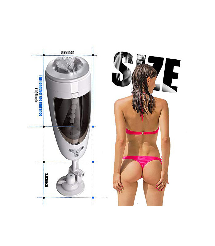 Automatische Rotation Männliche Masturbator mit Saugnapf Sexuelle Stöhnen, Sex-Spielzeug, Spiele für Erwachsene, die von