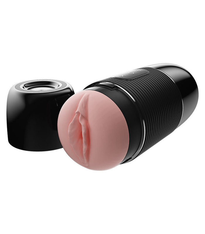 SEXTHROB Rechargeable Male Masturbator Wireless Connecting Speaker Realistic Vagina