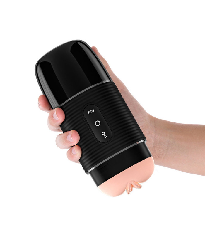 SEXTHROB Rechargeable Male Masturbator Wireless Connecting Speaker Realistic Vagina