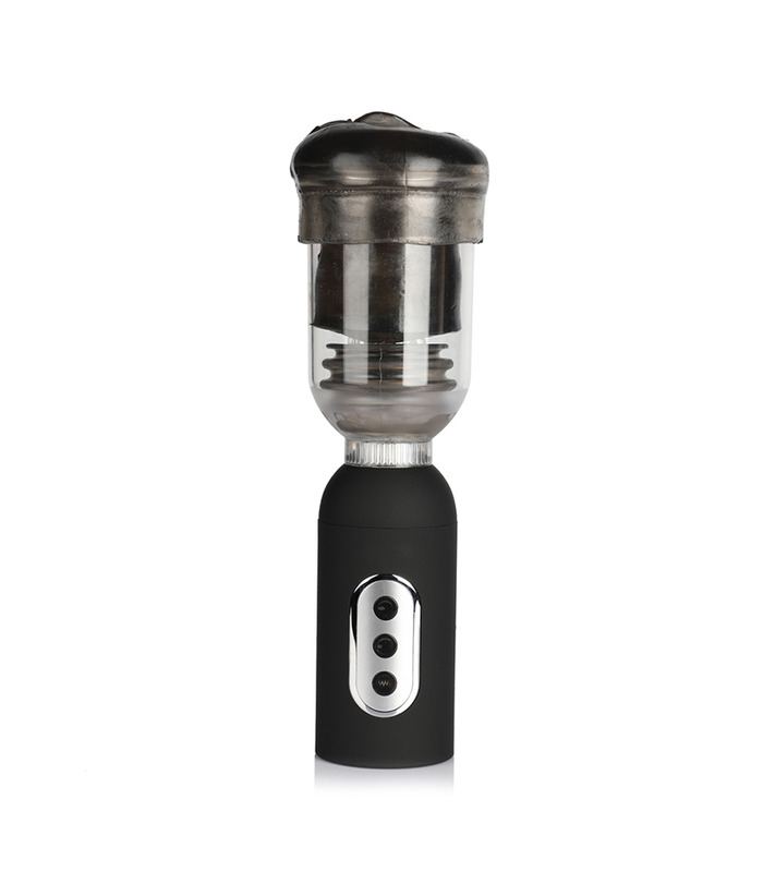 Realistic Vagina Vibrating Male Masturbator Penis Pump Enlargement Trainer