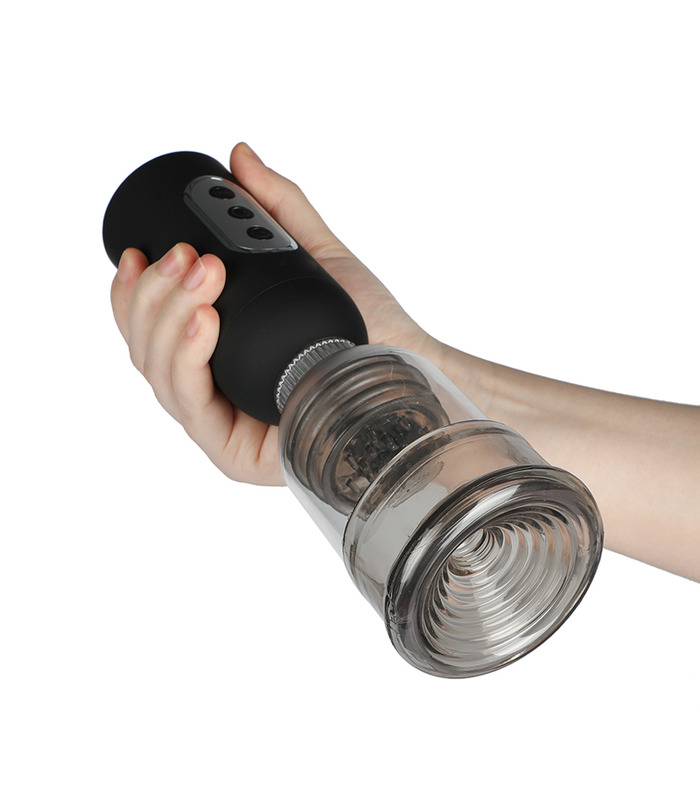 Realistische Vibrierende Vagina Male Masturbator Penis-Pumpe Erweiterung Trainer