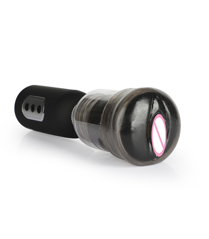 Realistic Vagina Vibrating Male Masturbator Penis Pump Enlargement Trainer
