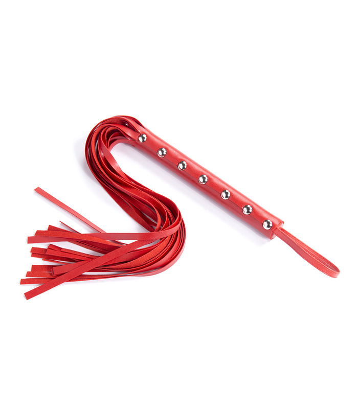 Couples Fetish Spanking Whip PU Leather Flogger - Red