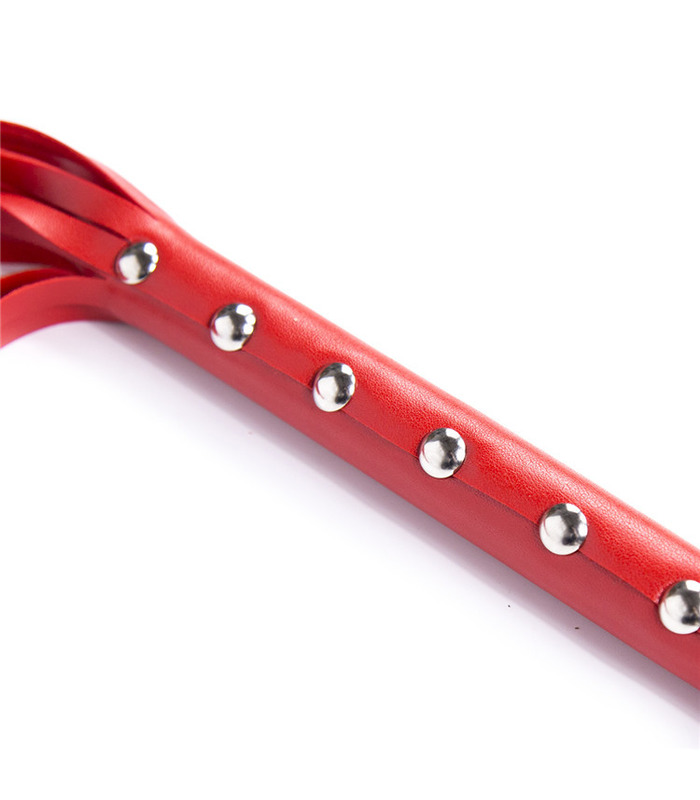 Couples Fetish Spanking Whip PU Leather Flogger - Red