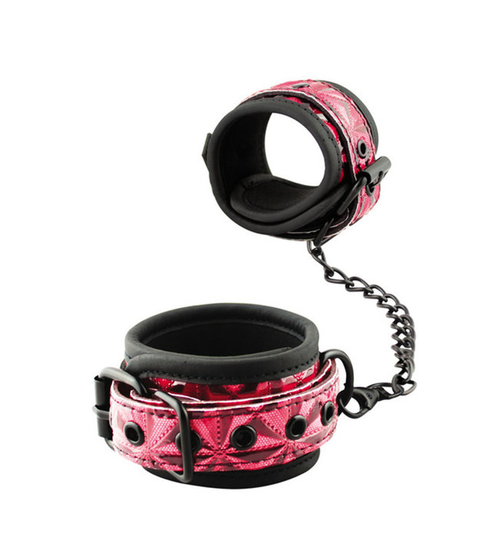 PU Leather Ankles Cuffs Sex Products For Couples - Black