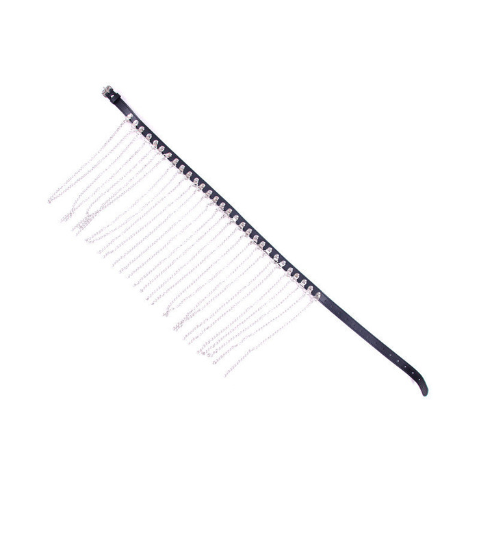 Erotische Niedrige Taille Zurückhaltung Ketten Rock Cleopatra Cosplay - Silber