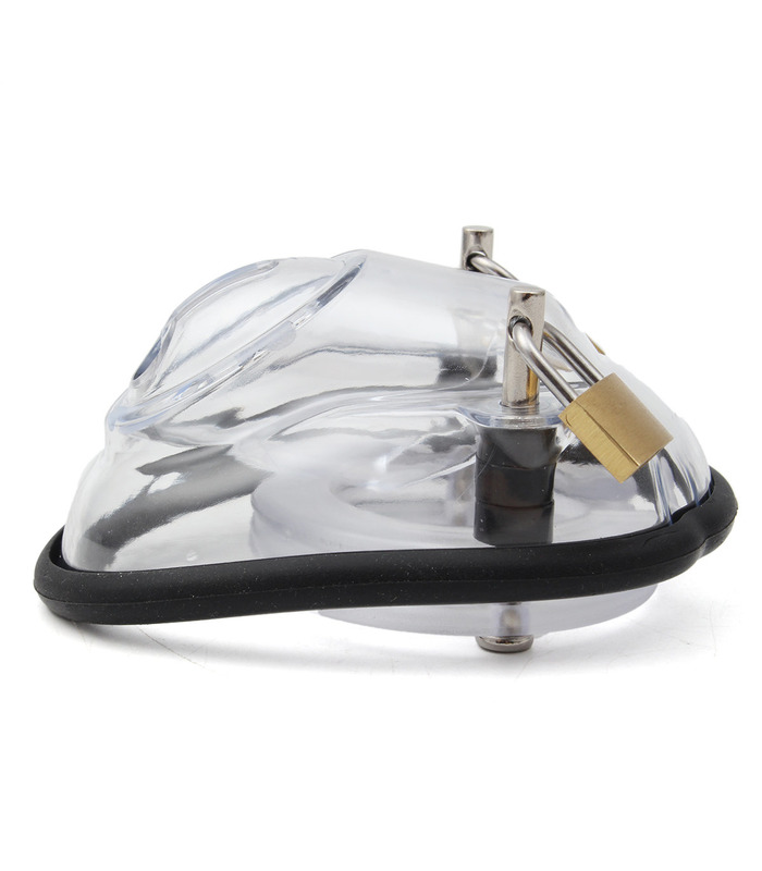 Soft Male Chastity Cage Cock Detained with Padlock and Key