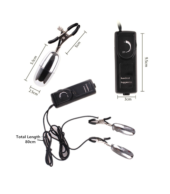 Shaking Nipple Clamp Love Egg Remote Control Vibrator