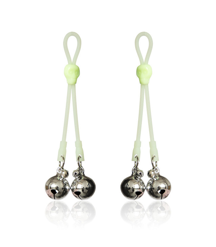 Nachtleuchtende Bell Nipple Clamps Chain-Spangen