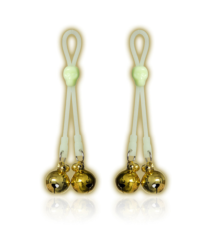 Nachtleuchtende Bell Nipple Clamps Chain-Spangen
