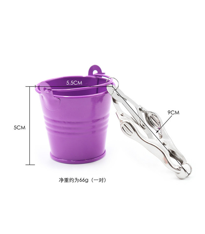 Mini Hanging Waterpot Pair Clover Nipple Clamp