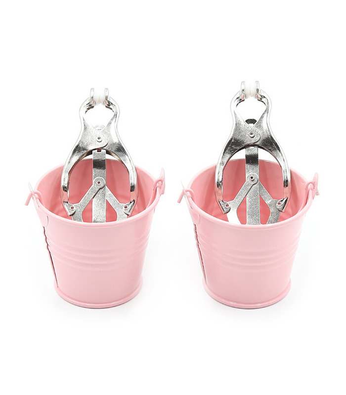Mini Hanging Waterpot Pair Clover Nipple Clamp