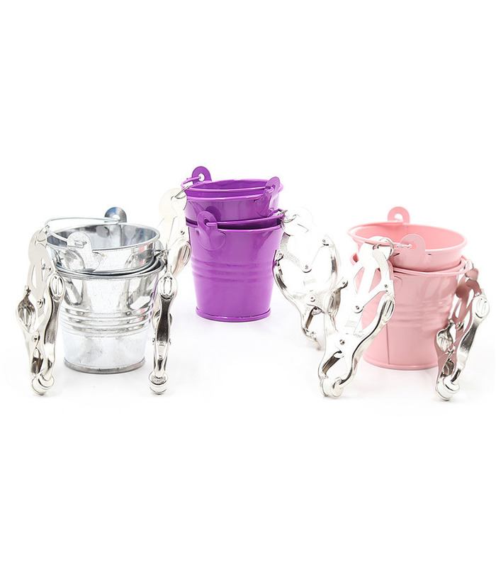 Mini Hanging Waterpot Pair Clover Nipple Clamp