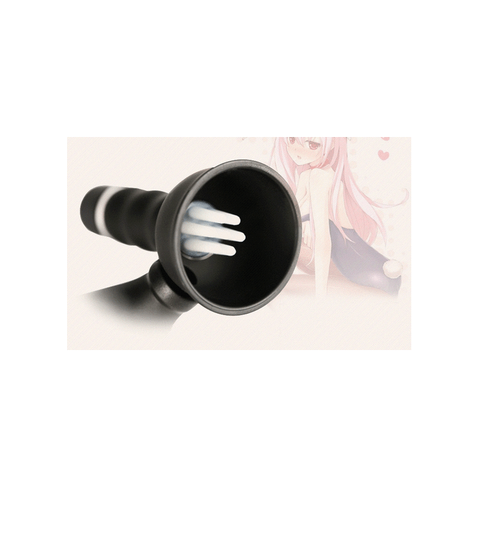 Soft Tentacles Mini Cordless Vibrating Nipple Sucker - Black