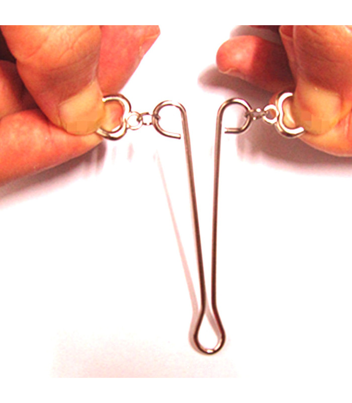 Herz Ring Super Licht-Ein Paar Nippelklemmen - Silber