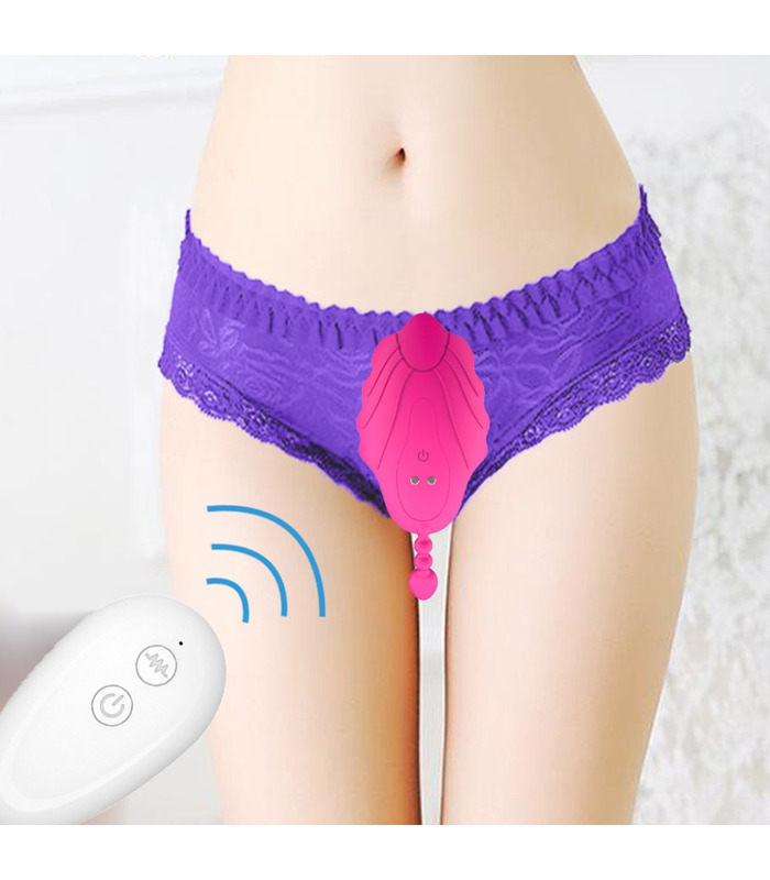 Wireless Remote Control Unsichtbar Tragbar-Vibrator Frauen-Schmetterling-Vibrator Sex-Spielzeug für Frauen