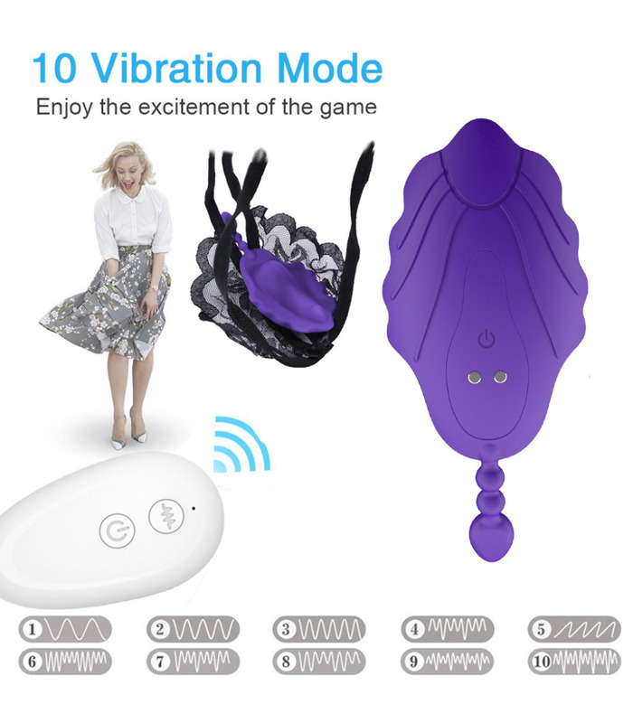 Wireless Remote Control Invisible Wearable Vibrator Women Butterfly Vibrator Sex Toy for Female