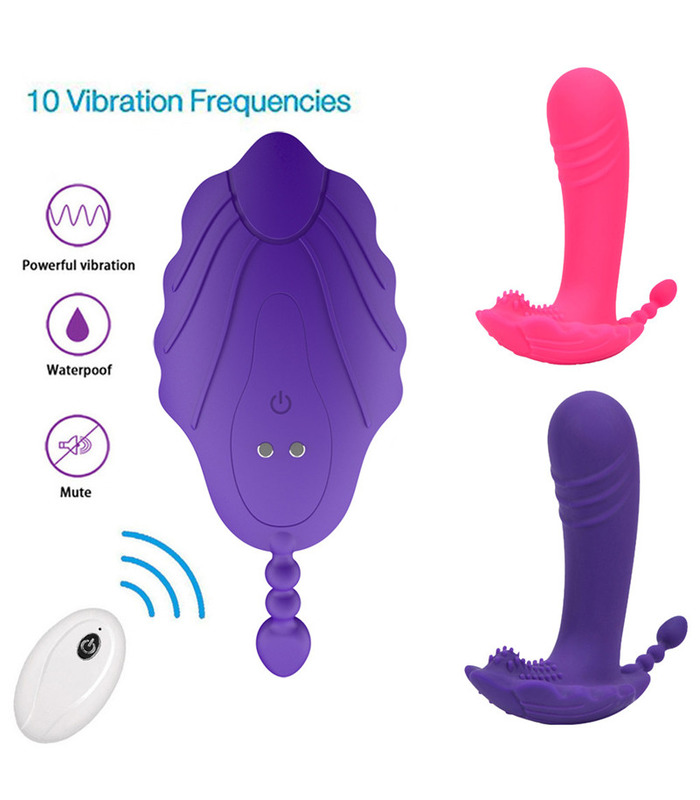 Wireless Remote Control Invisible Wearable Vibrator Women Butterfly Vibrator Sex Toy for Female