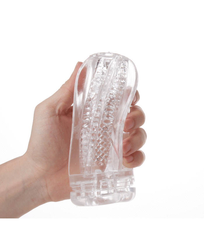 Transparente Clear Weiterbildung Männlichen Masturbator Hand Stroker-Sex-Toys für Männer