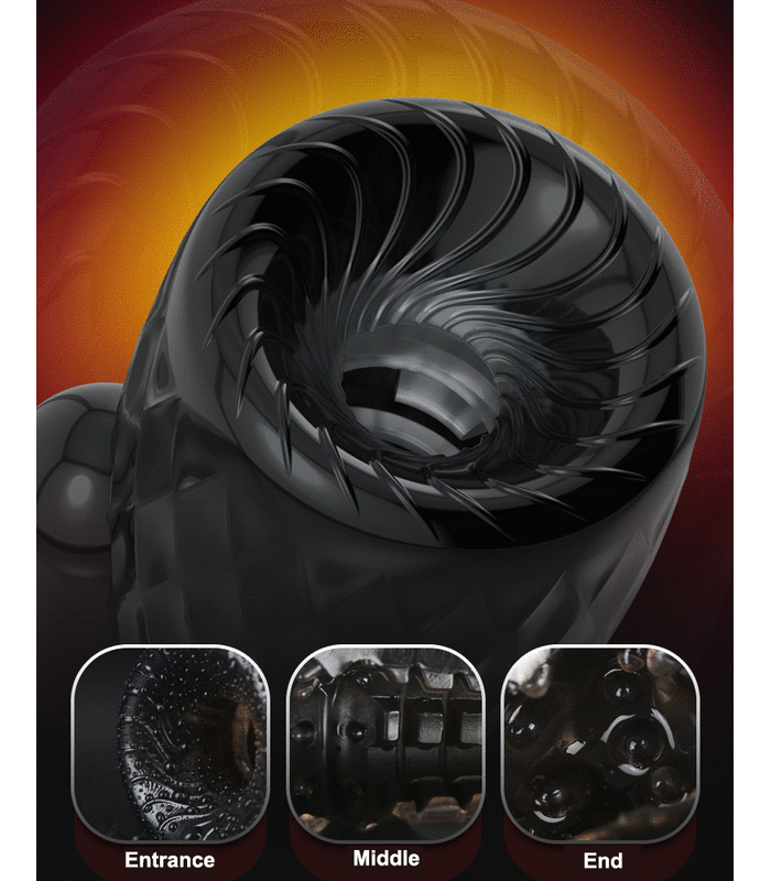 Leten Remote Control Storm Penis Glans Exercise Vibrating Trainer Masturbators