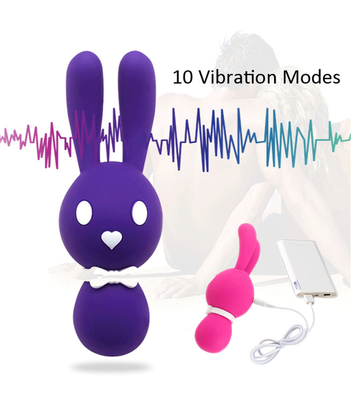 Aphrodisia Dreifach-Motoren Bunny Schöne Vibratoren Wiederaufladbarer 10 Modi