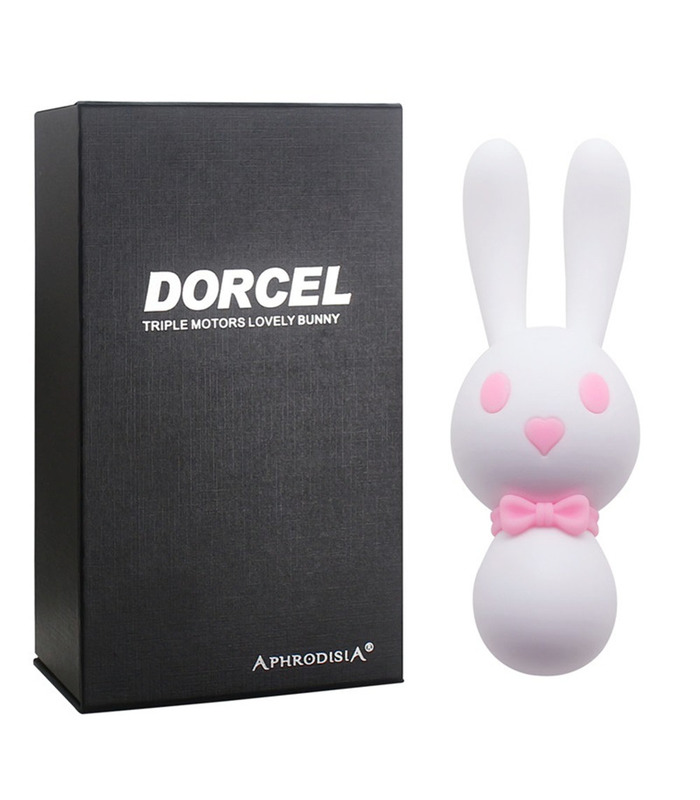 Aphrodisia Triple Motors Bunny Lovely Vibrators Rechargeable 10 Modes