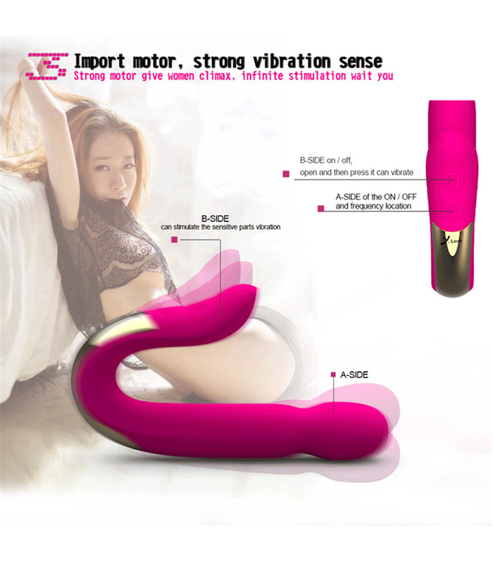 Y Liebe Mona U-Form USB Charge Vibratoren Dual Vibrating Massager