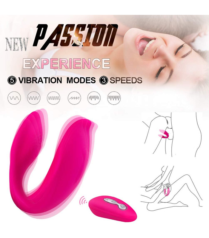 G Spot Love Egg Rechargeable Couples Vibrator Remote Control Wearable Sex Toys - Rose