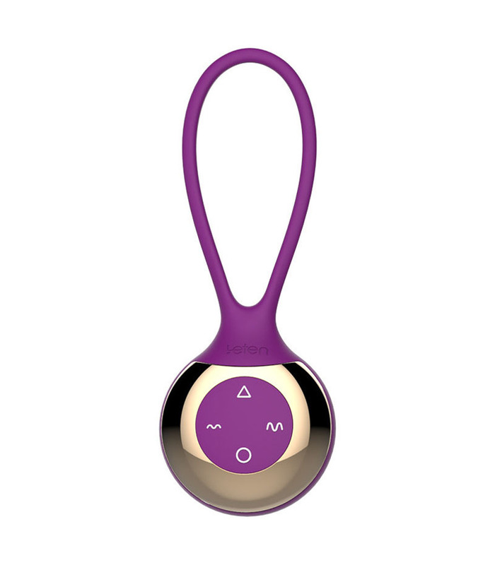 Leten Mini Manta Ray Wireless Remote Control Rechargeable Clitoral and G-Spot Vibrator - Purple