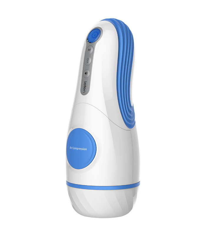 Leten Squeezable Verdichtung Von Luft Stöhnen, Pussy Masturbatoren Tasche - Blau