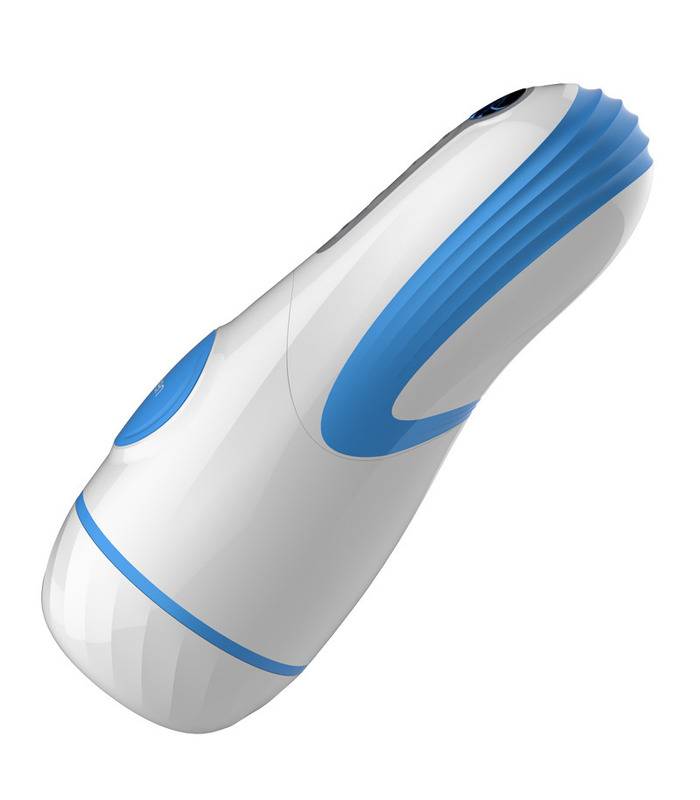 Leten Squeezable Air Compression Moan Masturbators Pussy Pocket - Blue