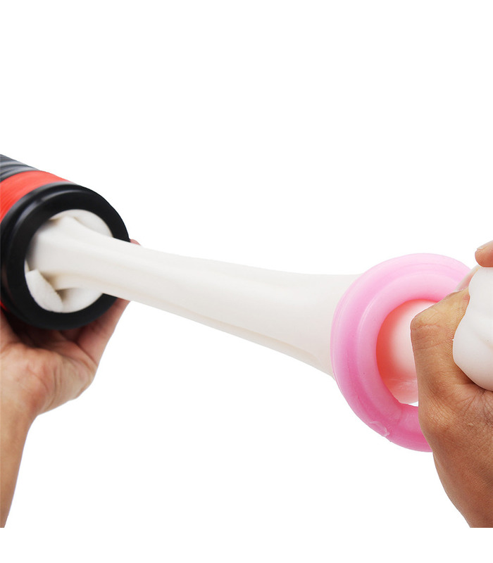 Teleskop-Vibrierende Vagina Pussy Handbuch Masturbatoren Sex Spielzeug Für Männer