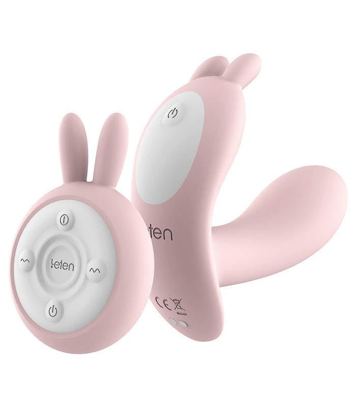 Leten Heating Wearable Rabbit Remote Control Vibrator Female Invisible Masturbation