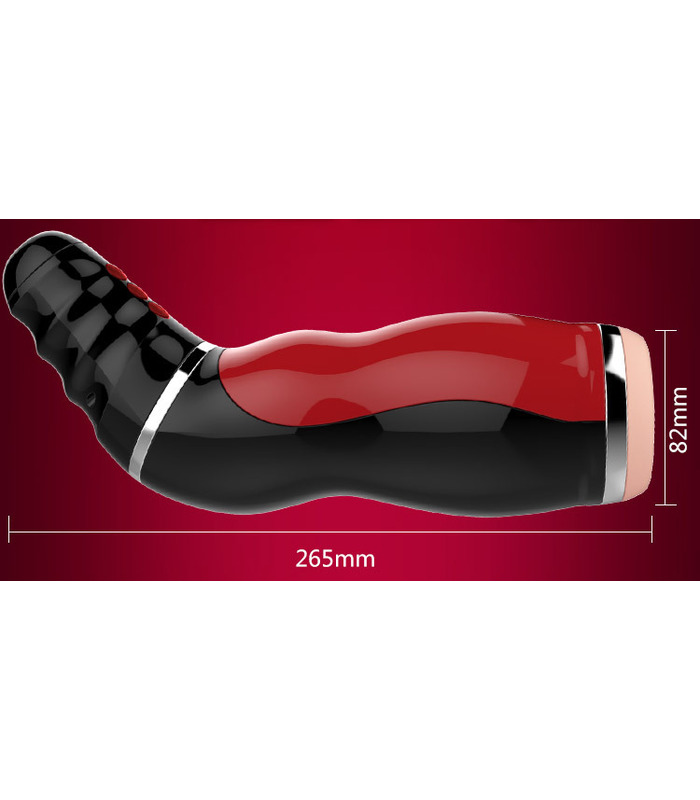 Airbag Blow Job Männlichen Masturbator USB Aufladbare Deep Throat Sexuelle Stöhnt - Nude