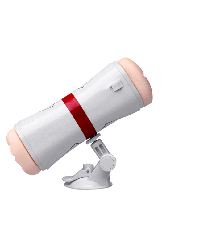 Double Ended Vibrating Male Masturbator Realistic Vagina and Anus Strong Removable Suction Cup