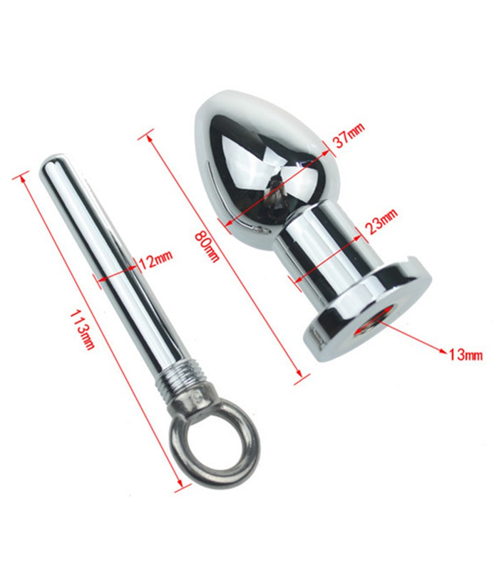 Düse Steckkopf Klistier Anal Reinigung Anal Plug Sex-Spielzeug Edelstahl Butt Plug