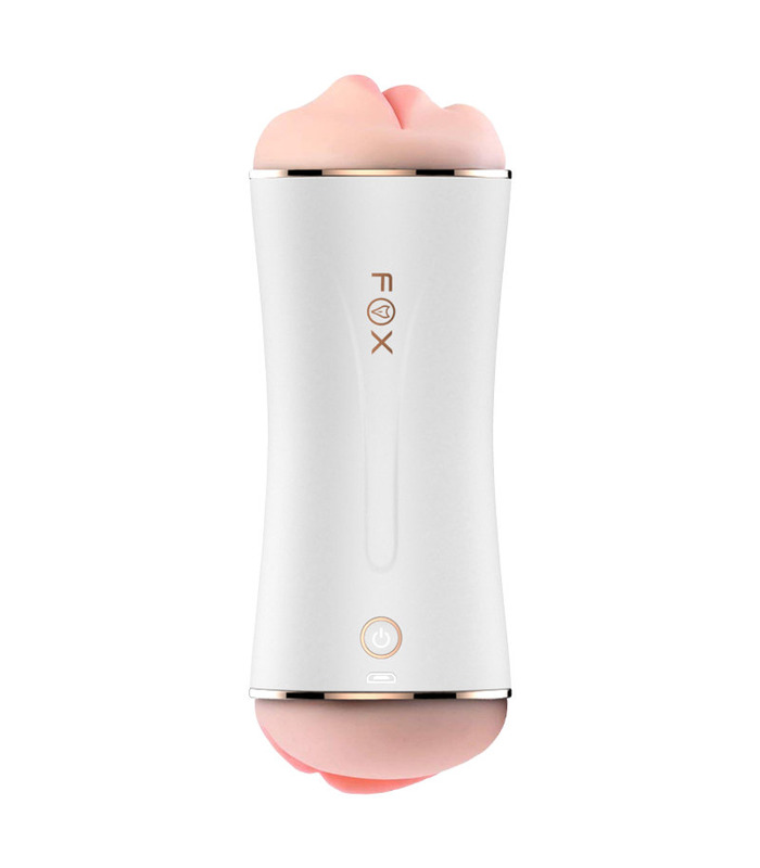 Fox Double Ended Männlich Masturbator Realistische Vagina und Anus und Mund Intelligente Sexuelle Stöhnt