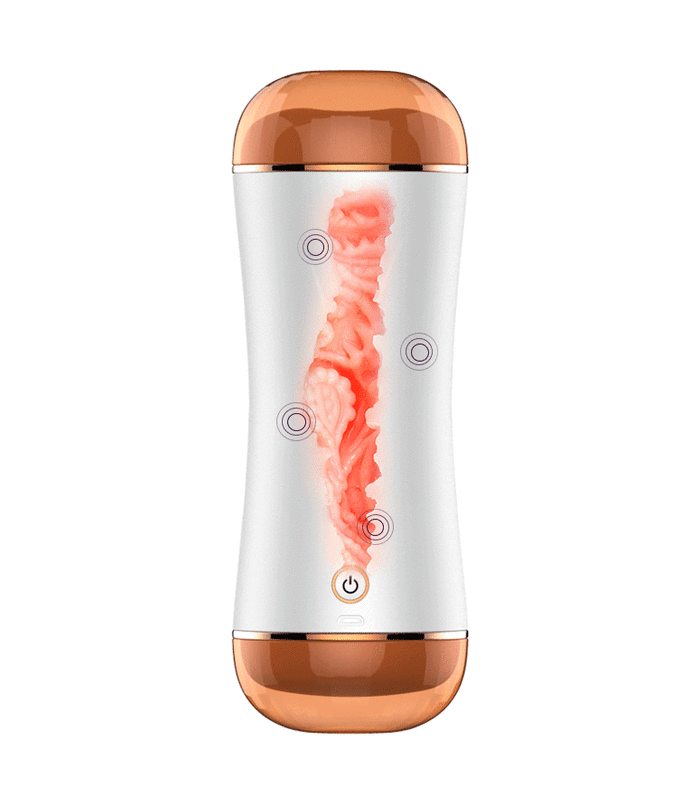 Fox Double Ended Männlich Masturbator Realistische Vagina und Anus und Mund Intelligente Sexuelle Stöhnt