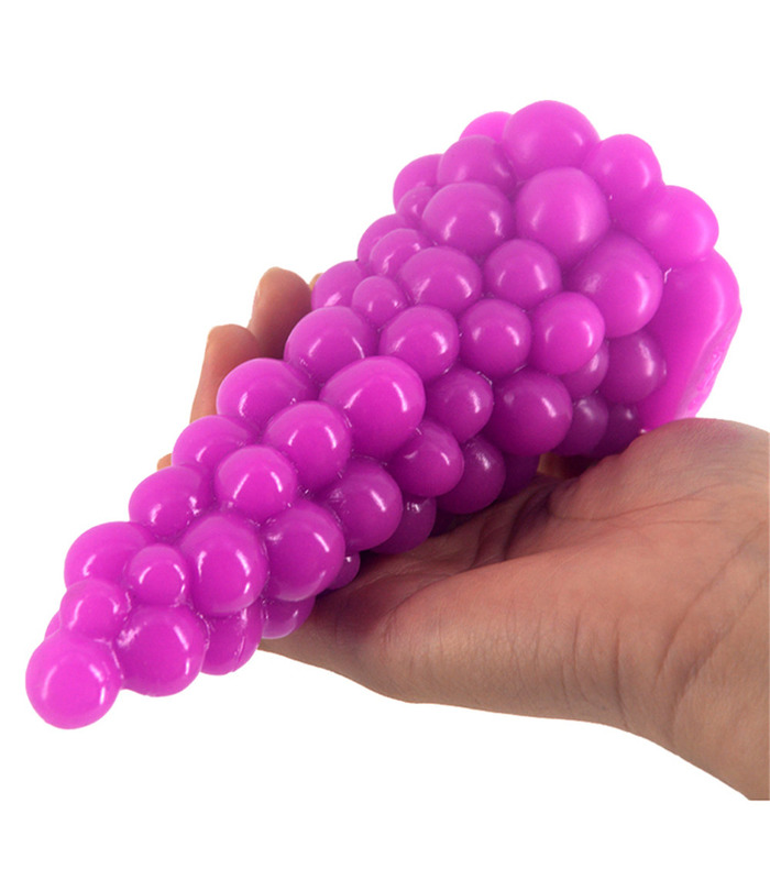 FAAK Grapes Beads Cone Anal Plugs Sex Toys Soft