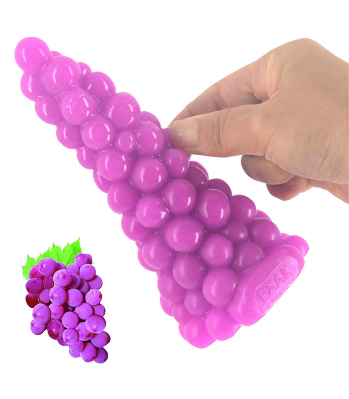 FAAK Grapes Beads Cone Anal Plugs Sex Toys Soft